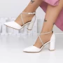 Dicke High Heels 2yxd63 Weiß | Mei