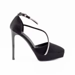 Dünne Fersenschuhe und 2DC1 -Plattform schwarz | Mei