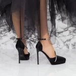 Dünne Fersenschuhe und 2DC1 -Plattform schwarz | Mei