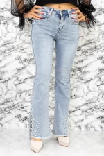 Frauen Jeans SR0011 Blau Fartfallin