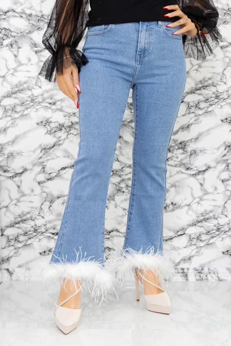 Frauen Jeans K086 Blau Fartfallin