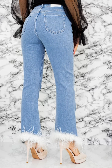 Frauen Jeans K086 Blau Fartfallin