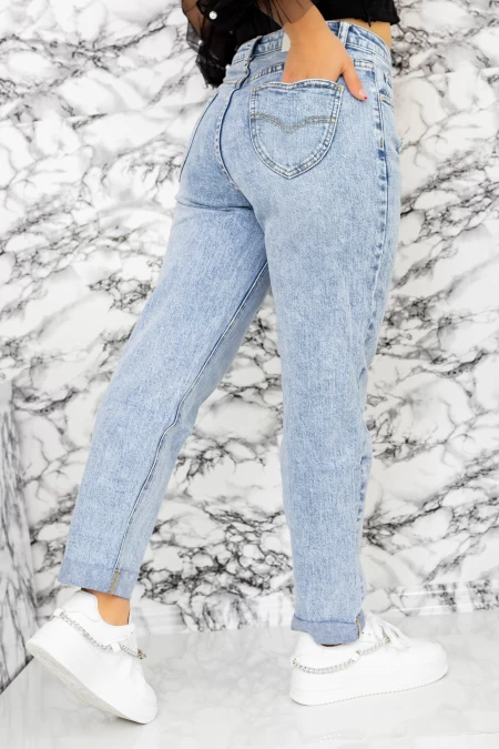 Frauen Jeans H1563 Blau Fartfallin