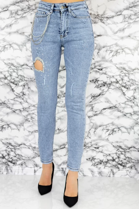 Frauen Jeans 50710 Blau Mode