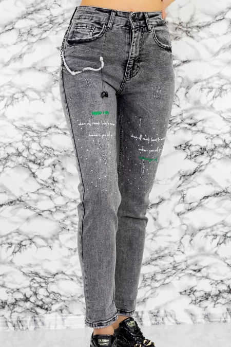 Frauen Jeans 50726 Grau Mode