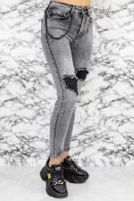 Frauen Jeans 50727-2 Grau Mode