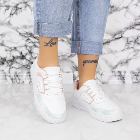 Frauen Sportschuhe 2xj90 White-Pink | Mei