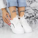 Frauen Sportschuhe 2xj91 White-Black | Mei