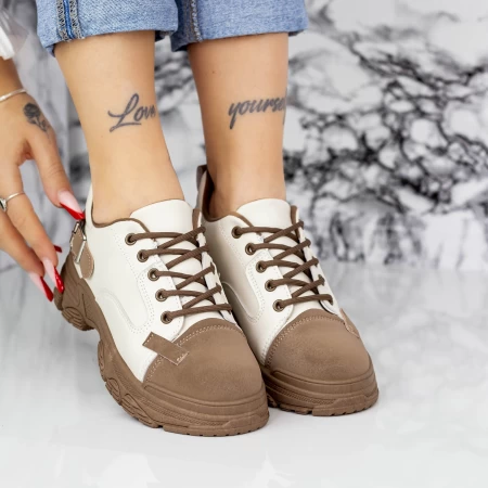 Frauen 2n36 Khaki-Biała Sportschuhe Mei