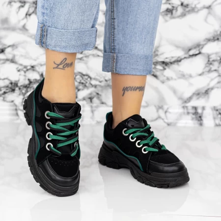 Frauen 2N37 Black-Green Sports Schuhe Mei