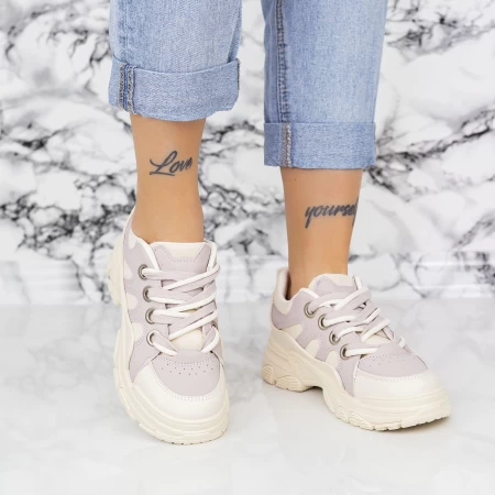 Frauen 2N37 Lila-Bege Sports Schuhe Mei