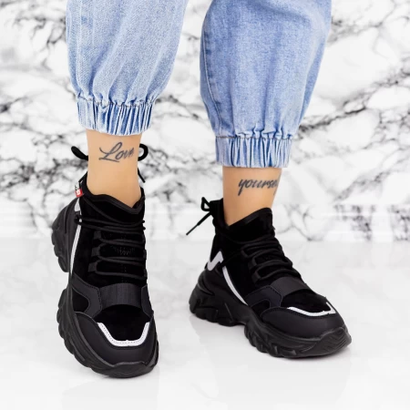 Frauen 2WL85 Sportschuhe schwarz Mei