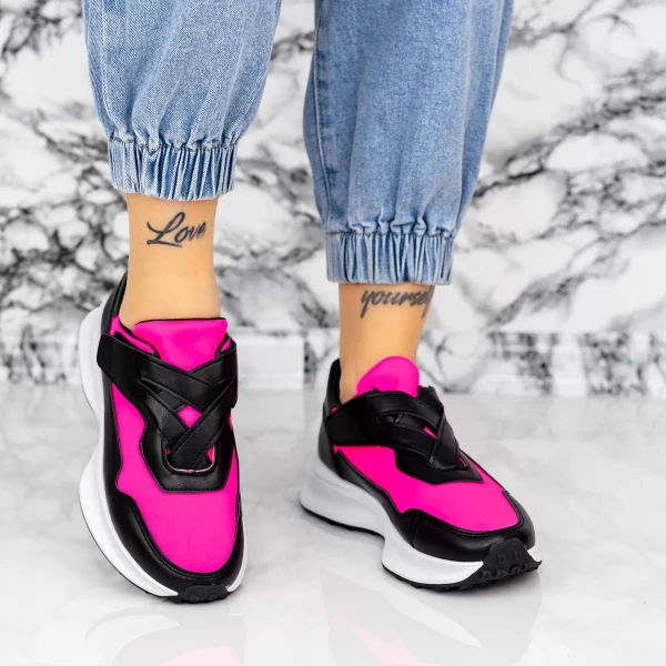 Frauen Sportschuhe 2xj92-1 Black Pink | Mei