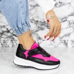 Frauen Sportschuhe 2xj92-1 Black Pink | Mei