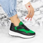 Frauen Sportschuhe 2xj92-1 Black-Green | Mei