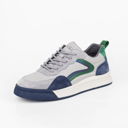 Herren Sportschuhe 88010-2 Blau Mels