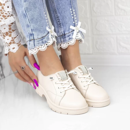 Frauenschuhe jeden Tag 23726 Creme | Gebildet