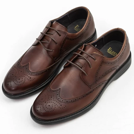 Herrenschuhe 1D7375 Brown Eldemas