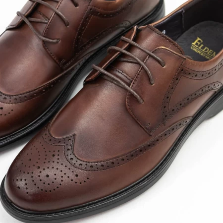Herrenschuhe 1D7375 Brown Eldemas