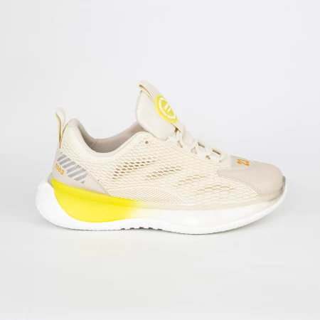 Herren Sportschuhe T200 weiß gelb Mei