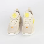 Herren Sportschuhe T200 weiß gelb Mei