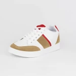 Männer Sportschuhe S0811 White-Red-Khaki | Se7en