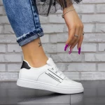 Frauen Sportschuhe 2m7 Weiß und Schwarz Mei