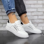 Frauen Sportschuhe 2m7 Weiß und Schwarz Mei