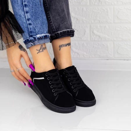 Frauen 2m3 Schwarz-Silber-Sportschuhe Mei
