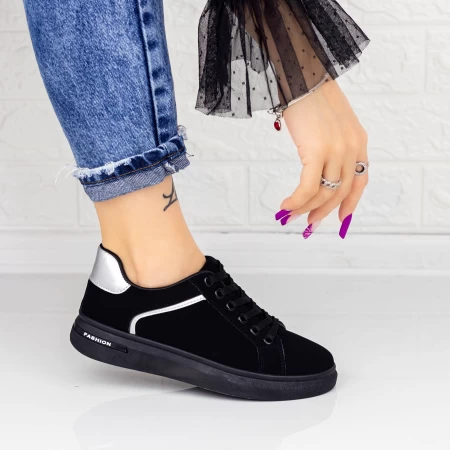 Frauen 2m3 Schwarz-Silber-Sportschuhe Mei