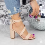 Sandalen mit dicker Ferse xkk535a Beige | Mei