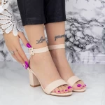 Sandalen mit einem dicken Absatz xkk230b Beige Mei