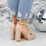 Sandalen mit dicken Absätzen yxd19a Beige | Mei