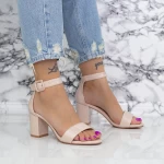 Sandalen mit einem dicken Absatz XKK230 Beige Mei