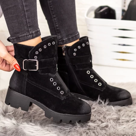 ZP1961 Schwarze Stiefel Mei