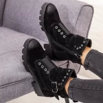 ZP1961 Schwarze Stiefel Mei
