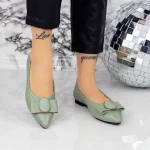 Ballerinas 6088 Grün Gebildet