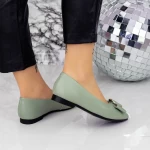 Ballerinas 6088 Grün Gebildet