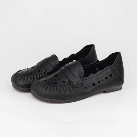 Frauenschuhe jeden Tag 8120 Schwarz Gebildet
