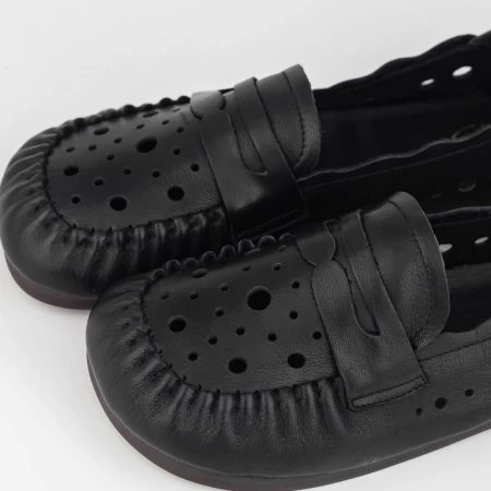 Frauenschuhe jeden Tag 8120 Schwarz Gebildet