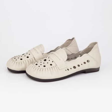 Frauenschuhe jeden Tag 8120 Creme Gebildet