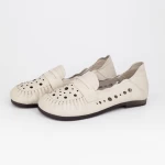 Frauenschuhe jeden Tag 8120 Creme Gebildet