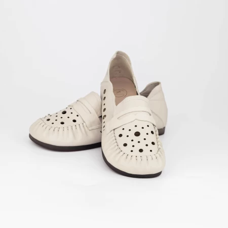 Frauenschuhe jeden Tag 8120 Creme Gebildet
