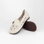 Frauenschuhe jeden Tag 8120 Creme Gebildet
