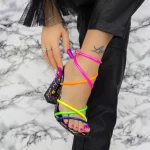 Sandalen mit dicken Absätzen 2xkk116 Multicolored | Mei