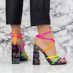 Sandalen mit dicken Absätzen 2xkk116 Multicolored | Mei
