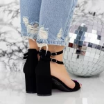 Sandalen mit dicken Absätzen 2xkk12 schwarz | Mei