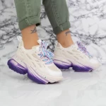 Sportschuhe auf der 2D3 Beige -Plattform Mei