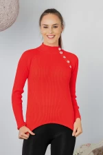 Frauen Sweatshirt 1005 rot ADROM