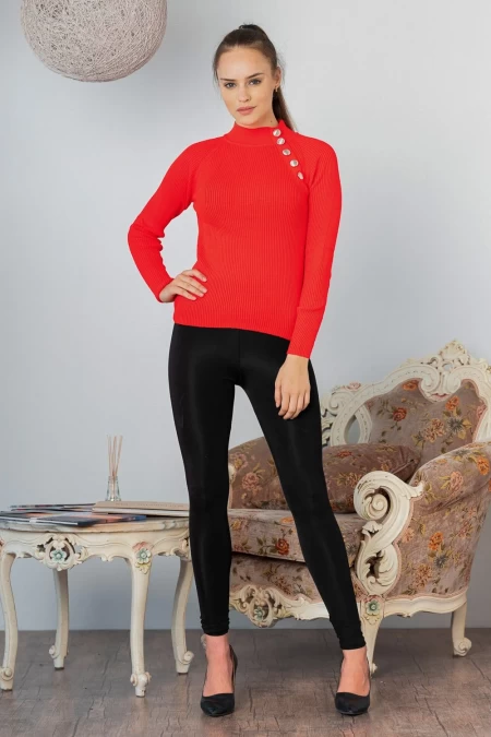 Frauen Sweatshirt 1005 rot ADROM